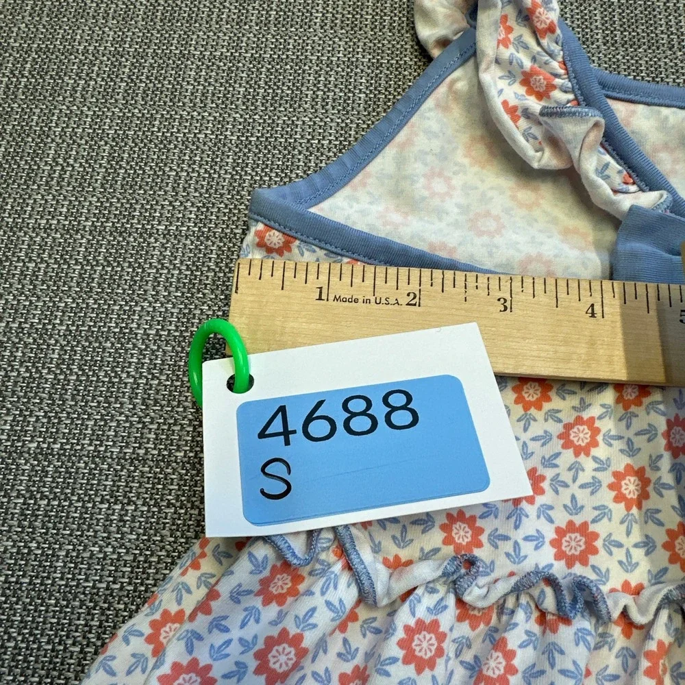 Serendipity Foral Ruffle Tiered Dress 4T 5T Summer Shrimp &‎ Grits Easter Photo
